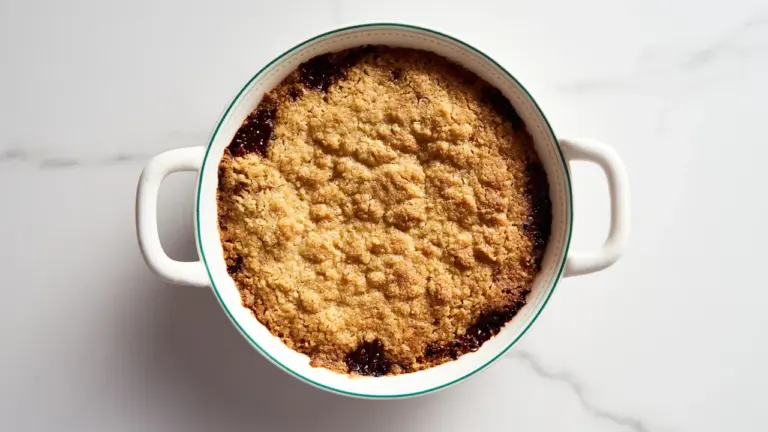 Apfel-Hafer-Crumble mit wenig Zucker